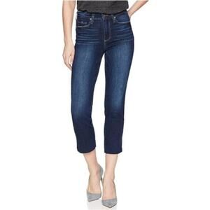 Paige Hoxton Crop Skinny Jeans with Raw Hem